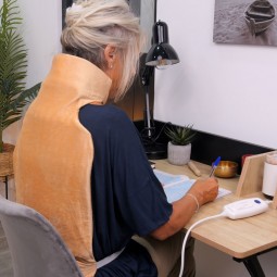 coussin chauffant dos et nuque