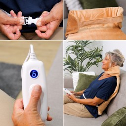 coussin chauffant dos et nuque